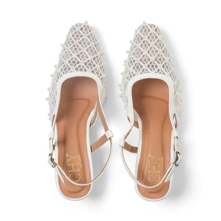 WHITE MESH PEARL