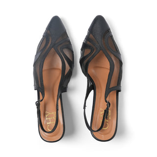 MARYLIN BLACK BLOCK HEELS 2"