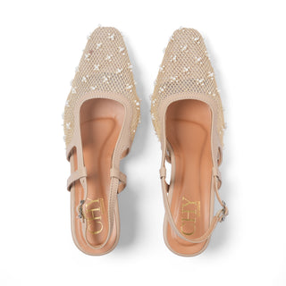 VEIL BEIGE PEARL SILNGBACK