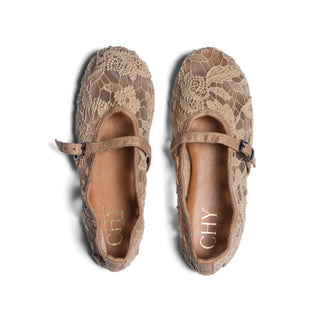 ELANTE MARY JANE BALLET BEIGE