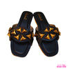 BLACK ZURI FLAT