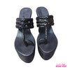 BLACK KOLHAPURI 5'' WEDGES