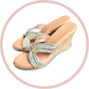 SILVER-GOLD BRAID 3"